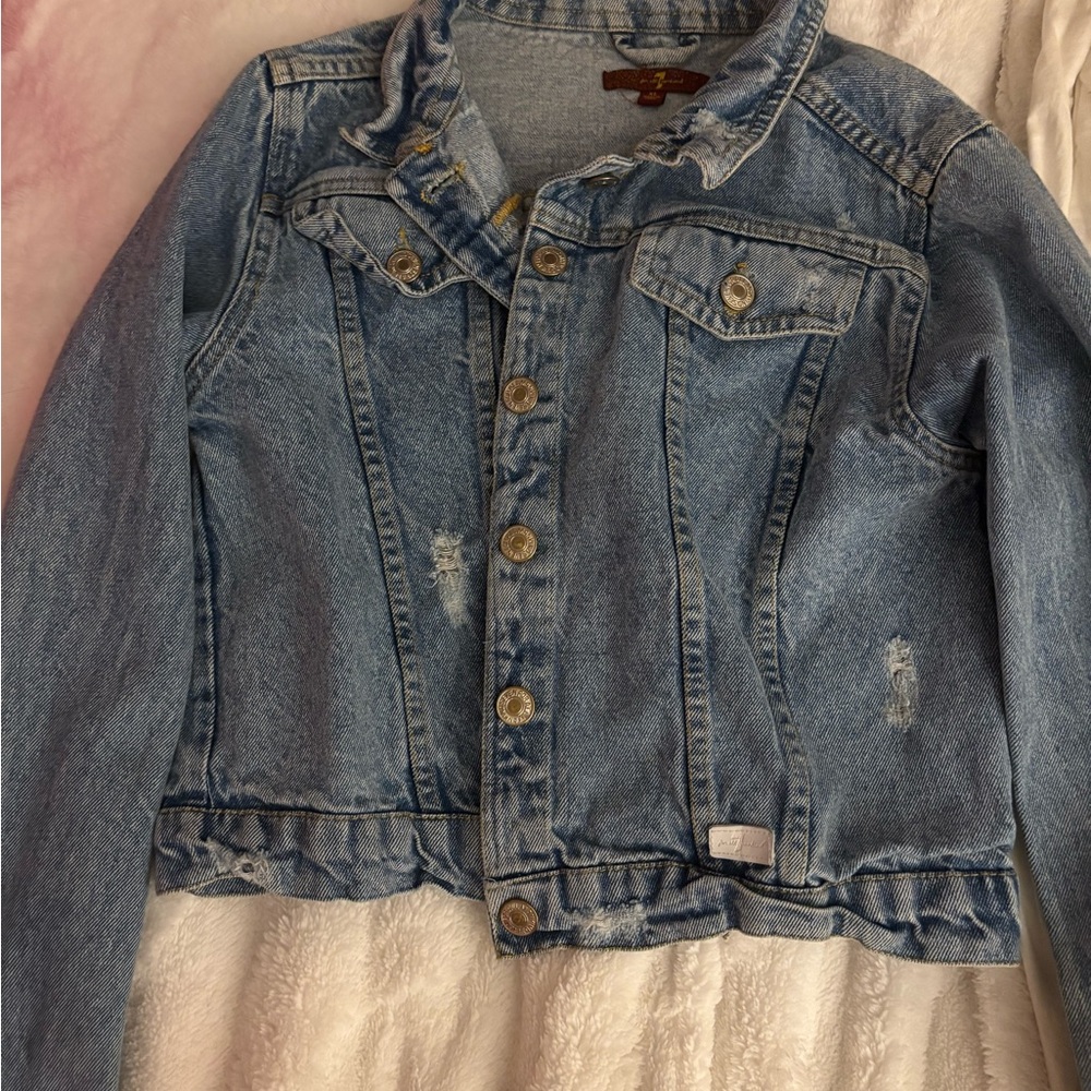 7 For All Mankind Kids Blue Jean Jacket